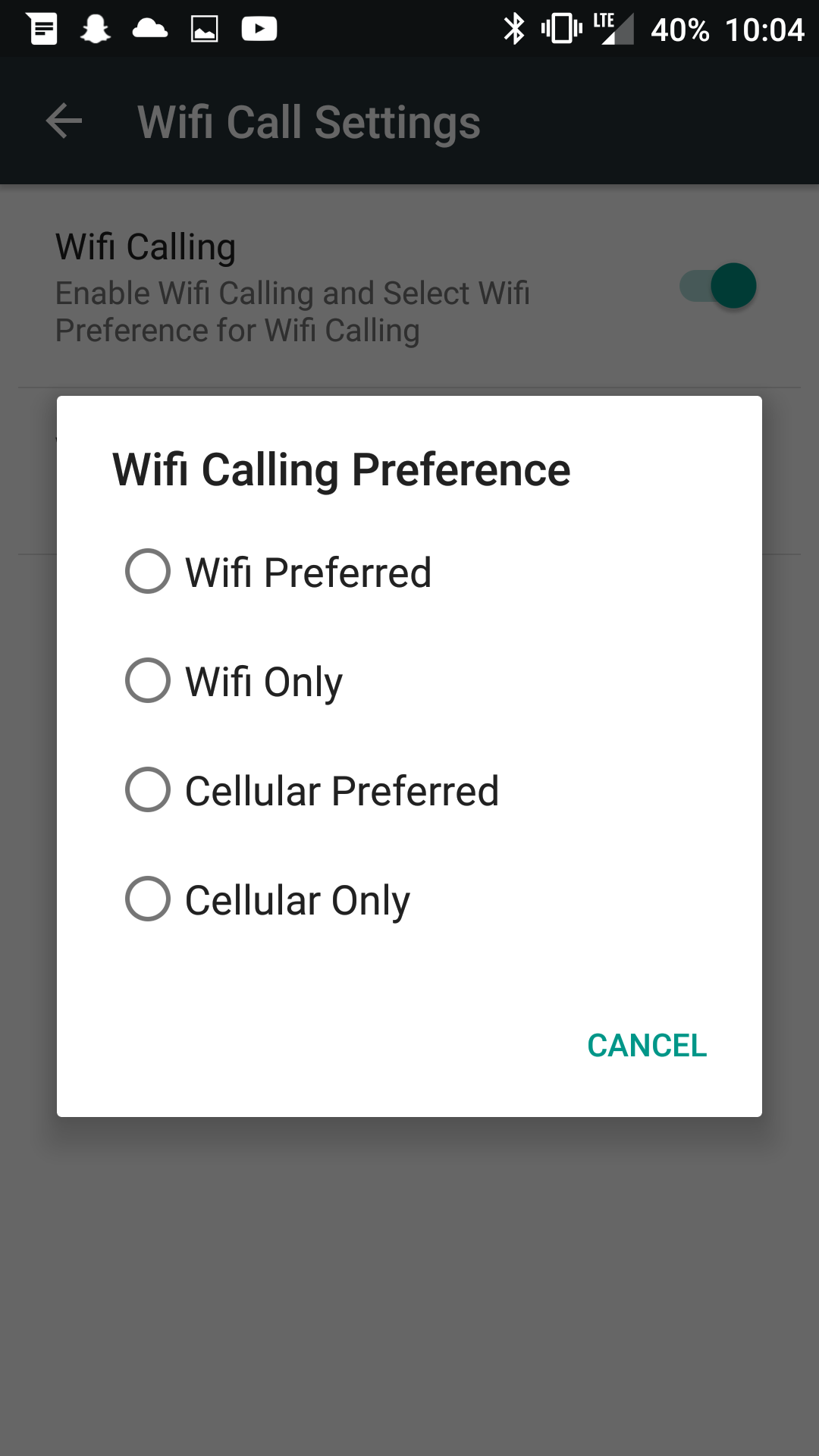 OnePlus 6 WiFi calling