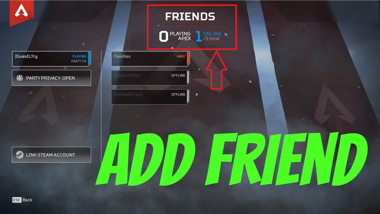 How To Add Friends In Apex Legends