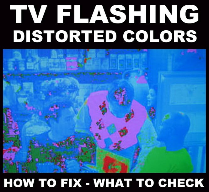 Samsung TV color distortion