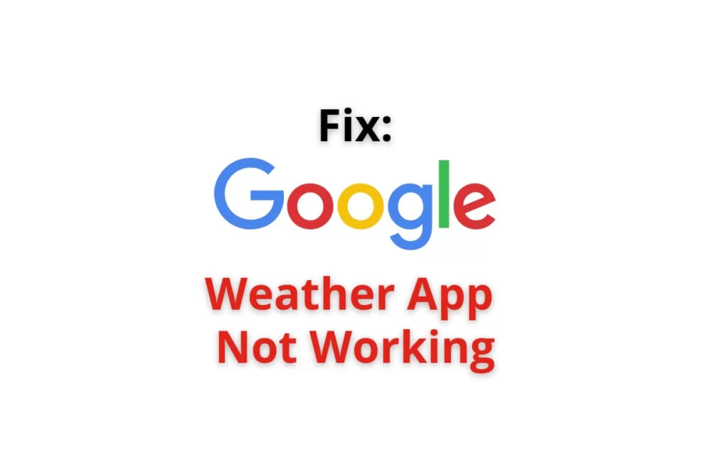 Google weather widget not working